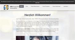 Desktop Screenshot of hno-rlp.de