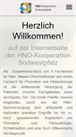 Mobile Screenshot of hno-rlp.de